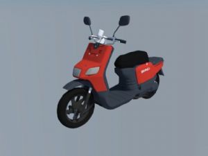 电动摩托车电车电单车SU模型