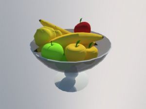 水果盘香蕉苹果SU模型