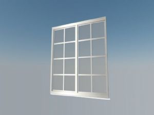 玻璃窗窗户SU模型