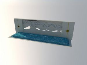 中式水景景墙SU模型