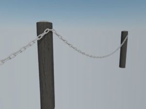 铁链护栏SU模型
