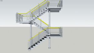 工业楼梯SU模型