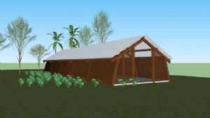 农村木屋木房子SU模型