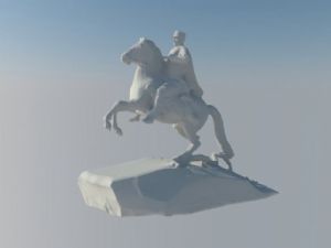 欧洲骑马人物SU模型