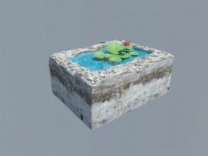 莲花池+小水SU模型