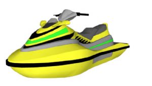 摩托艇SU模型