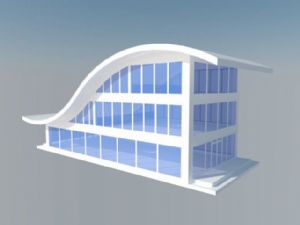 玻璃建筑房屋SU模型
