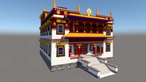 藏式寺庙建筑SU模型