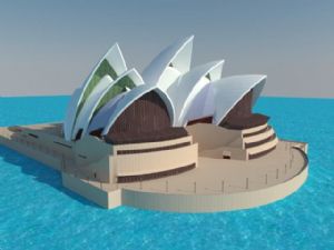 悉尼歌剧院建SU模型