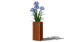 木质花瓶植物SU模型