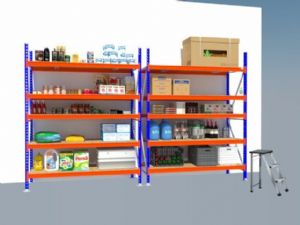 超市商品货架货物架置物架草图大师模型