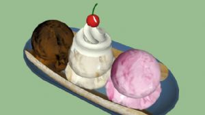 冰淇淋SU模型