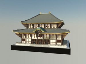 日式古建筑材SU模型