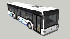 公交车公共汽SU模型