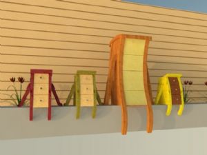 儿童家具：五SU模型