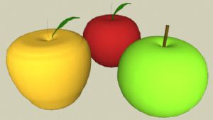 三个苹果的免SU模型