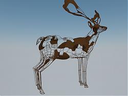 半臂麋鹿SU模型