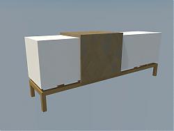 边桌柜家具SU模型