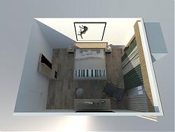 现代卧室房间设计su模型 模型图1