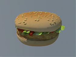 汉堡包食物SU模型