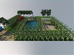 农场规划芭蕉树SU模型