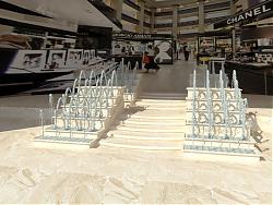 阶梯喷泉水景SU模型