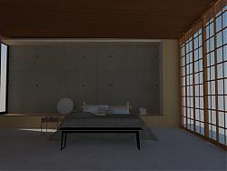日式卧室房间su免费模型