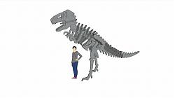 恐龙骨骼骨架SU模型