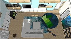 公寓室内空间SU模型