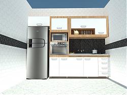厨房冰箱微波炉SU模型