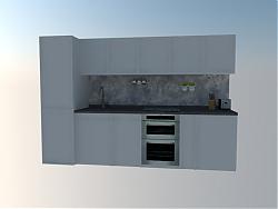 厨房橱柜厨具SU模型