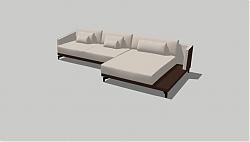 L型现代沙发SU模型