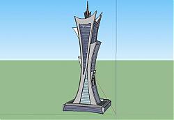 创意建筑塔SU模型