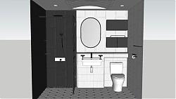 浴室卫生间SU模型