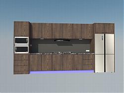 厨房橱柜家具SU模型