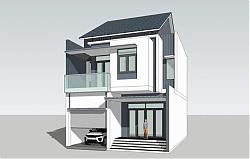 现代住宅别墅SU模型