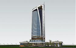 高层酒店建筑SU模型