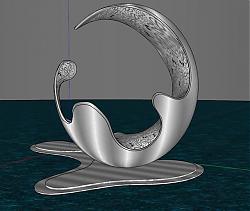月亮雕塑SU模型