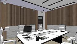 会议室空间SU模型