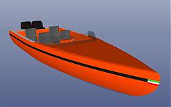 摩托艇快艇游艇SU模型