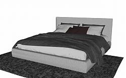 床铺床具床被SU模型