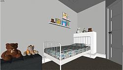 儿童房间卧室SU模型