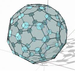 球形多面体水晶球SU模型