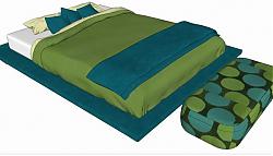 床铺床被床具SU模型