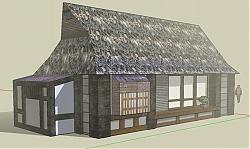 日式建筑房屋SU模型