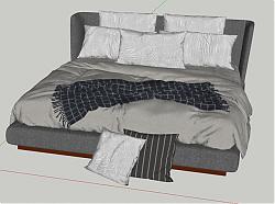 床铺软床SU模型