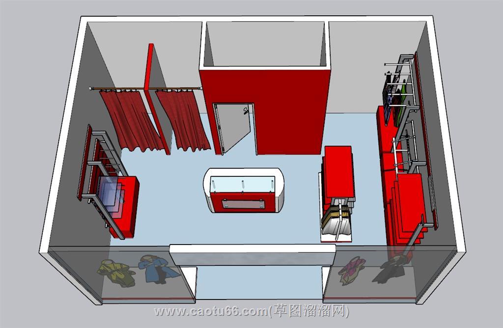 46010.Free Sketchup clothing Model Download