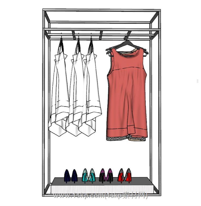 76847.Free Sketchup clothing Model Download