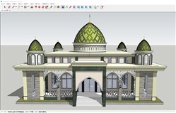 清真寺建筑的SU模型