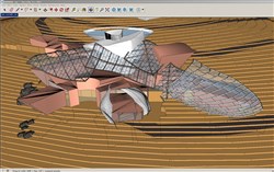 不规则几何体建筑的SU模型